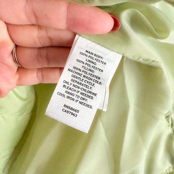 BP. Light Green Quilted Lightweight Jacket - XS - NWT - Picture 5 of 8